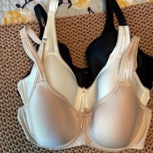Wacoal t-shirt bras-new without tags. Black, nude and ivory colors available.